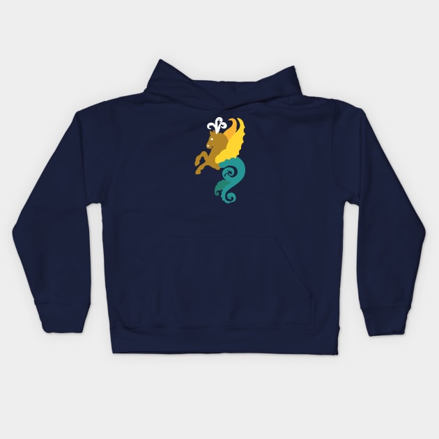 Renaissance Hippocampus Kids Hoodie by metaphysical